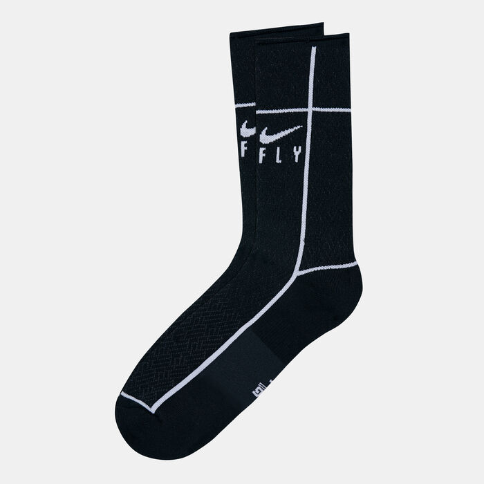 Nike SNKR SOX Swoosh Fly Crew Socks Black Nike SNKR SOX Swoosh Fly Crew Socks Black image number 0