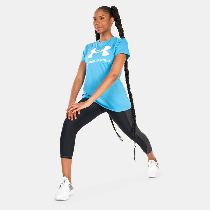 Under Armour Women's Sportstyle Graphic T-Shirt Blue Under Armour Women's Sportstyle Graphic T-Shirt Blue image number 2