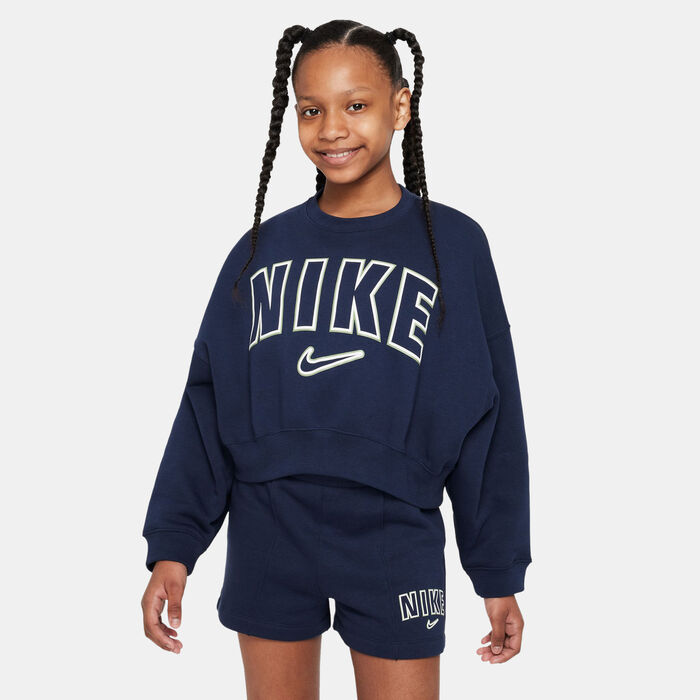 Nike Kids' Sportswear Trend Fleece Sweatshirt Blue image number 0