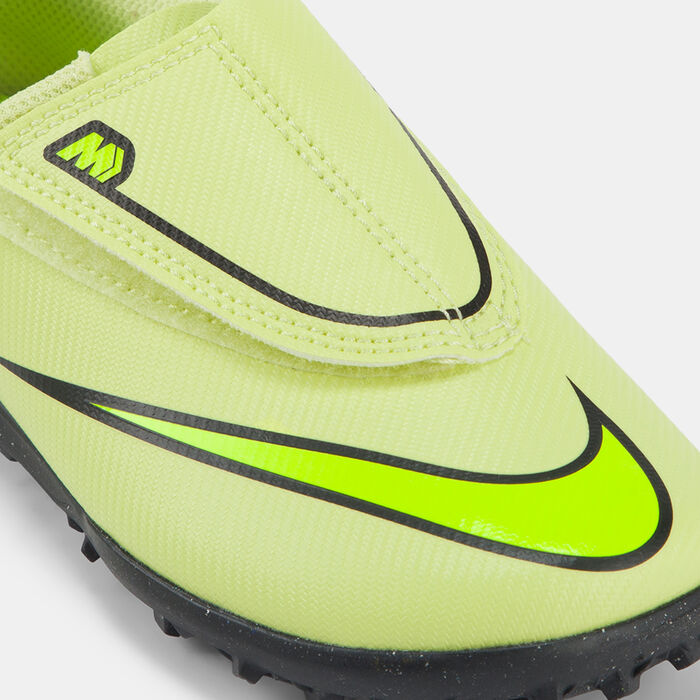 Nike Kids' Mercurial Vapor 16 Club Turf Ground Football Shoes Green image number 8