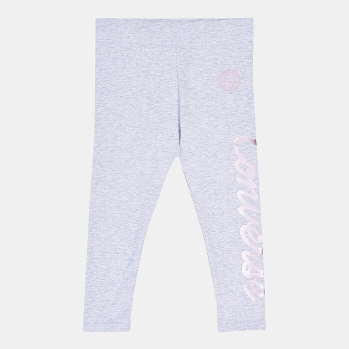 Converse Kids' Metallic Ink Leggings Grey Converse Kids' Metallic Ink Leggings Grey image number 0