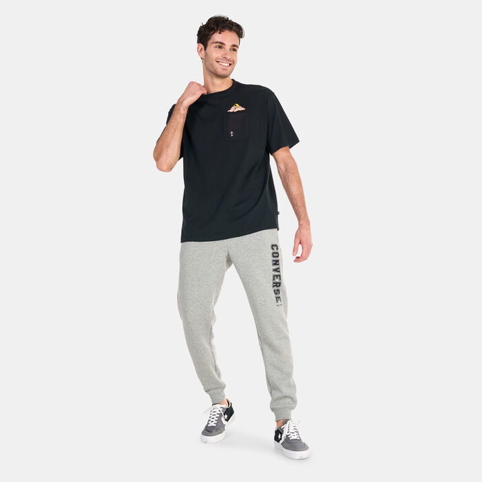 Converse Men's Cloud Pocket Graphic T-Shirt Black Converse Men's Cloud Pocket Graphic T-Shirt Black image number 2