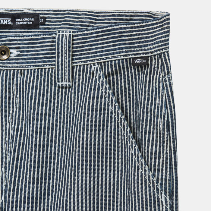 Vans Men's Drill Chore Hickory Stripe Carpenter Pants Blue image number 2