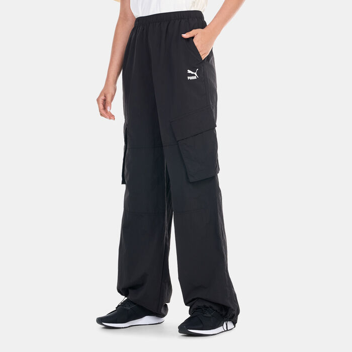 PUMA Women's DARE TO Wide Leg Pants Black PUMA Women's DARE TO Wide Leg Pants Black image number 0