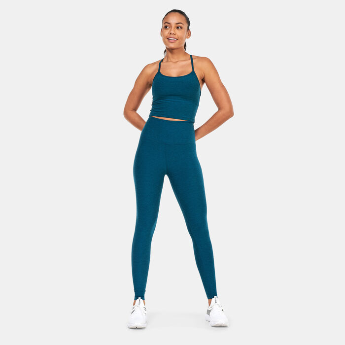 BEYOND YOGA Women's Spacedye Slim Racerback Cropped Tank Top Green BEYOND YOGA Women's Spacedye Slim Racerback Cropped Tank Top Green image number 2