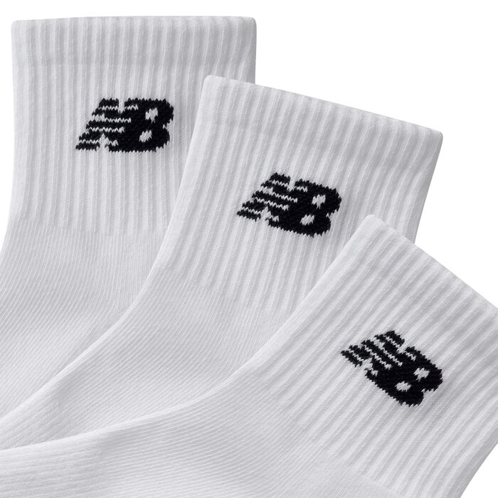 New Balance Everyday Ankle Socks (3 Pairs) White New Balance Everyday Ankle Socks (3 Pairs) White image number 1