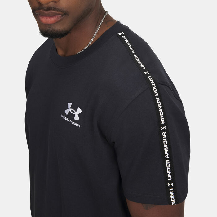 Under Armour Men's Icon Taping T-Shirt Black Under Armour Men's Icon Taping T-Shirt Black image number 2
