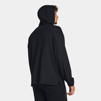 Under Armour Men's Rival Waffle Hoodie Black Under Armour Men's Rival Waffle Hoodie Black