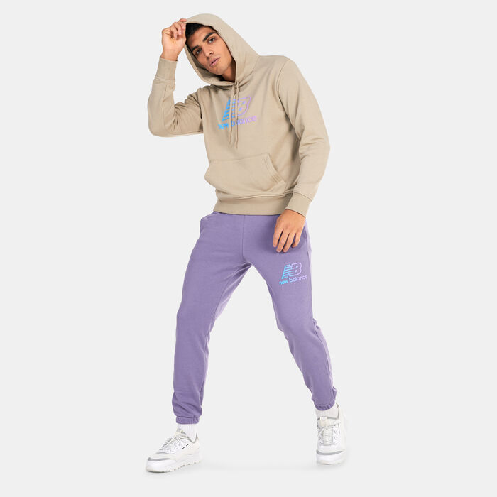 New Balance Men's Essentials Puff Print Joggers Grey New Balance Men's Essentials Puff Print Joggers Grey image number 2