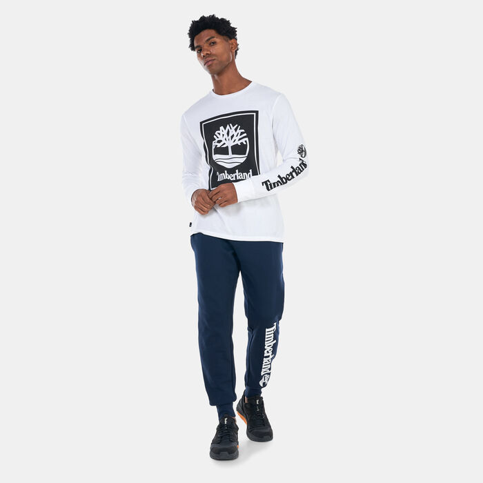 Timberland Men's Logo Long Sleeve T-Shirt White Timberland Men's Logo Long Sleeve T-Shirt White image number 2
