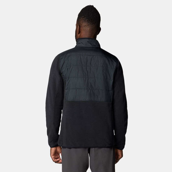 Columbia Men's Basin Butte II Hybrid Fleece Jacket Black Columbia Men's Basin Butte II Hybrid Fleece Jacket Black image number 1