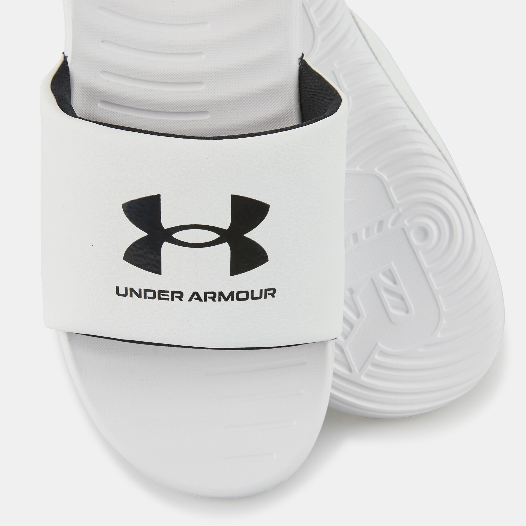 Buy Under Armour Men s Ansa Fixed Slides White in KSA SSS