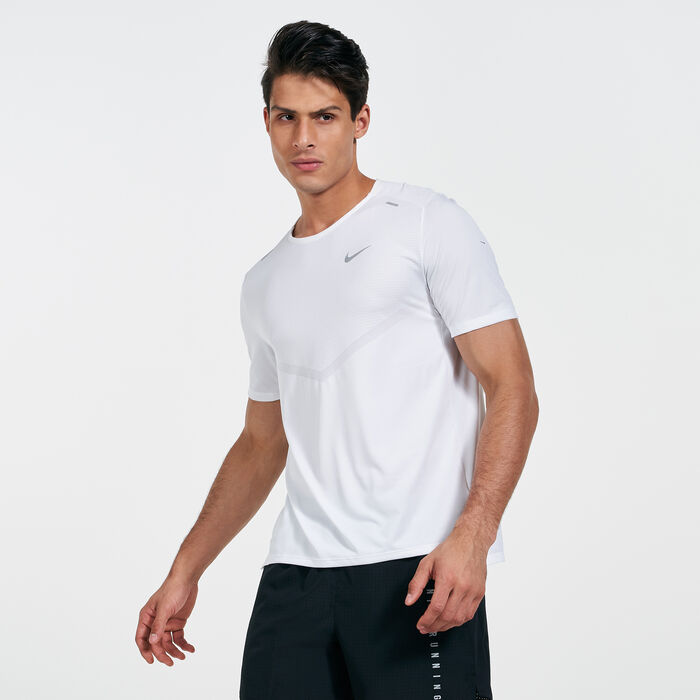 Nike Men's Dri-FIT Rise 365 T-Shirt White Nike Men's Dri-FIT Rise 365 T-Shirt White image number 0