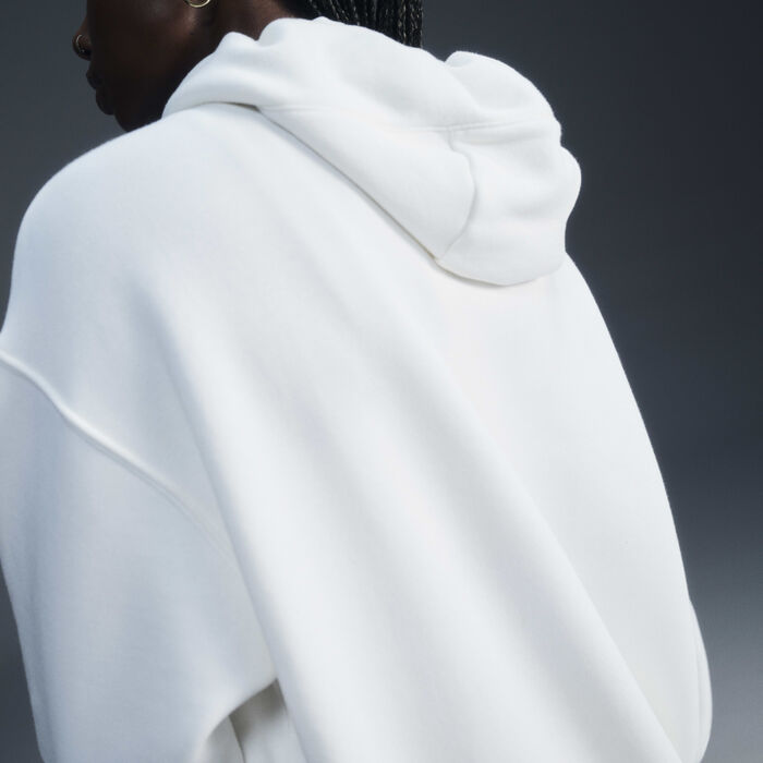 Nike Women's Sportswear Phoenix Fleece Full-Zip Hoodie White Nike Women's Sportswear Phoenix Fleece Full-Zip Hoodie White image number 2