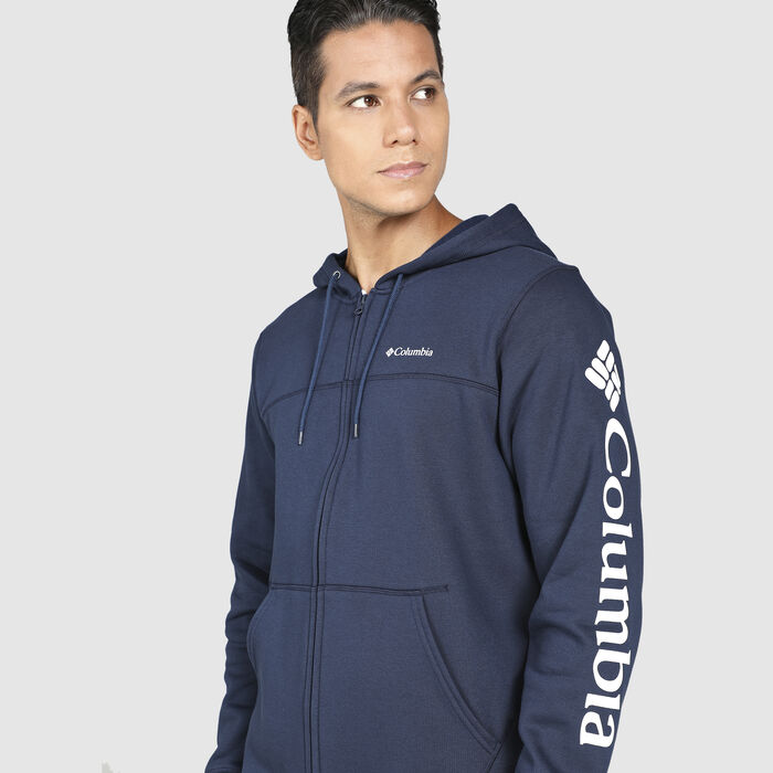 Columbia Men's Logo Full-Zip Fleece Hoodie Multi-Color Columbia Men's Logo Full-Zip Fleece Hoodie Multi-Color image number 3