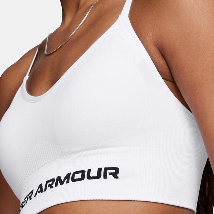 Under Armour Women's Vanish Seamless Low-Support Training Sports Bra White Under Armour Women's Vanish Seamless Low-Support Training Sports Bra White image number 2