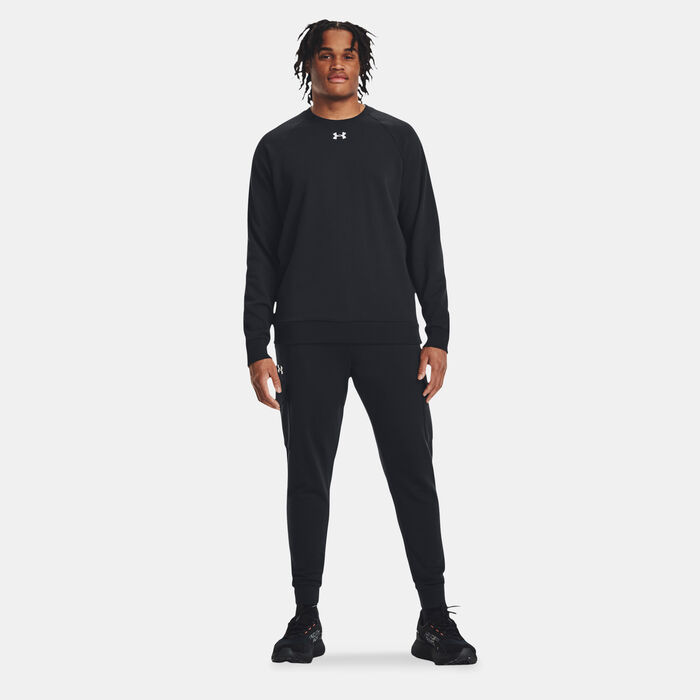 Under Armour Men's Rival Fleece Sweatshirt Black Under Armour Men's Rival Fleece Sweatshirt Black image number 2