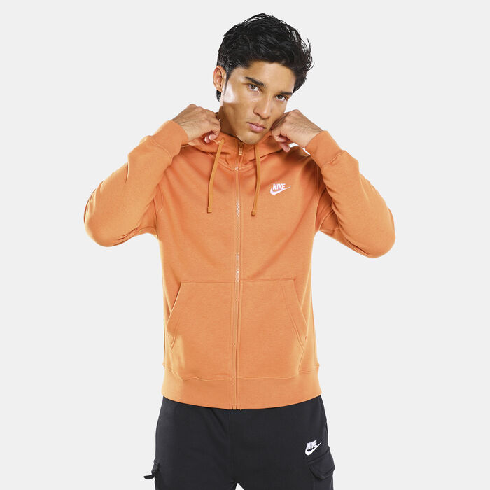 Nike Men's Sportswear Club Fleece Hoodie Orange Nike Men's Sportswear Club Fleece Hoodie Orange image number 0