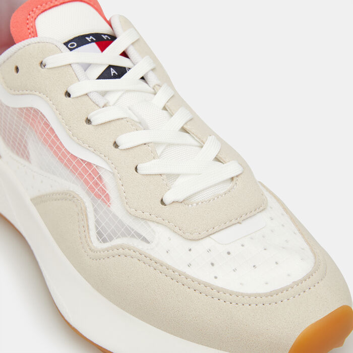Tommy Hilfiger Women's Translucent Runner Shoes Beige image number 4