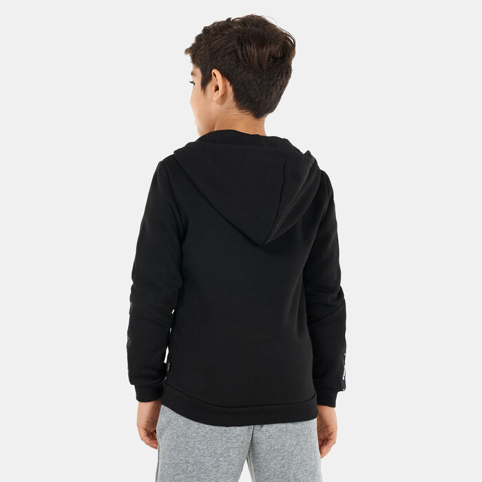 PUMA Kids' Essentials Tape Full-Zip Hoodie Black PUMA Kids' Essentials Tape Full-Zip Hoodie Black image number 1