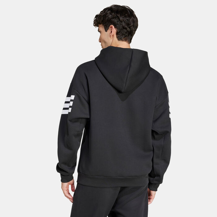 adidas Men's Future Icons 3-Stripes Hoodie Black image number 1