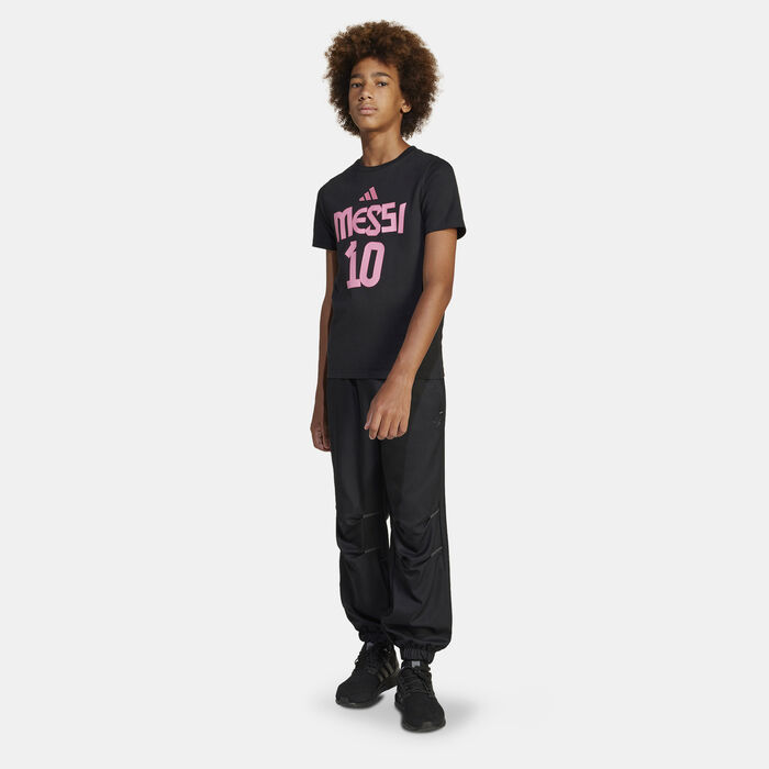 adidas Kids' Messi Name and Number Graphic T-Shirt Black adidas Kids' Messi Name and Number Graphic T-Shirt Black image number 2