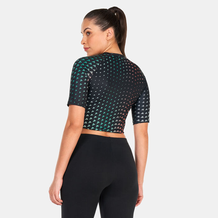 adidas Women's Brand Love Performance T-Shirt Black adidas Women's Brand Love Performance T-Shirt Black image number 1