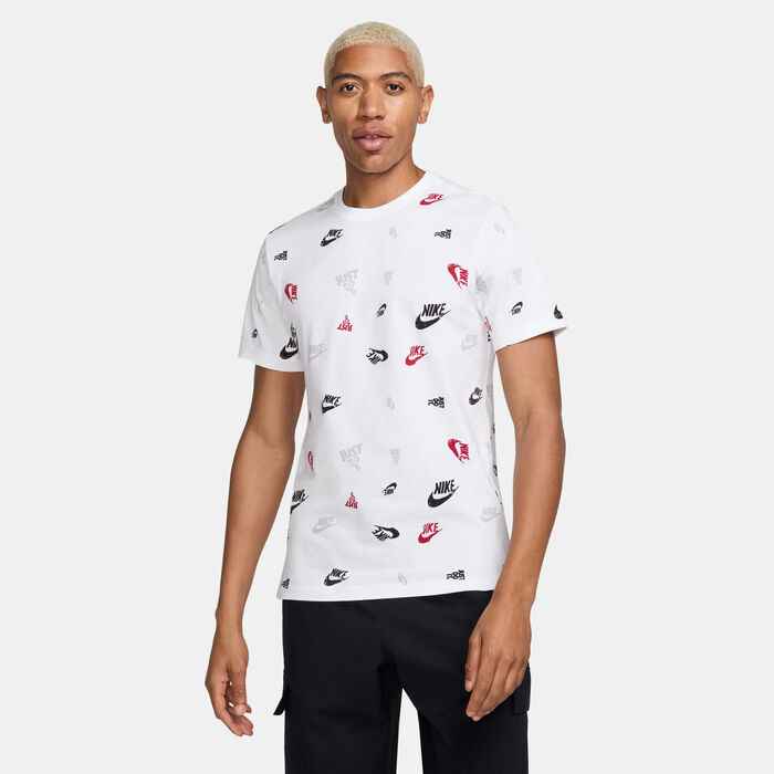 Nike Men's Sportswear Printed T-Shirt White Nike Men's Sportswear Printed T-Shirt White image number 0