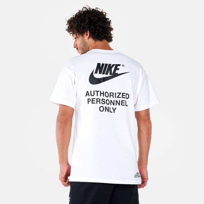 Nike Men's Sportswear Authorized Personnel T-Shirt White Nike Men's Sportswear Authorized Personnel T-Shirt White image number 1