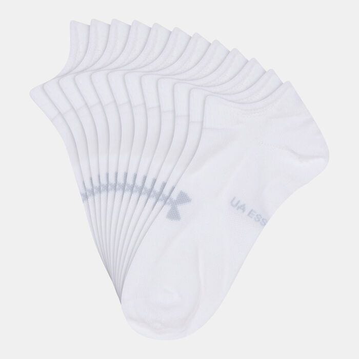 Under Armour Kids' Essential No-Show Socks (6-Pack) White Under Armour Kids' Essential No-Show Socks (6-Pack) White image number 0