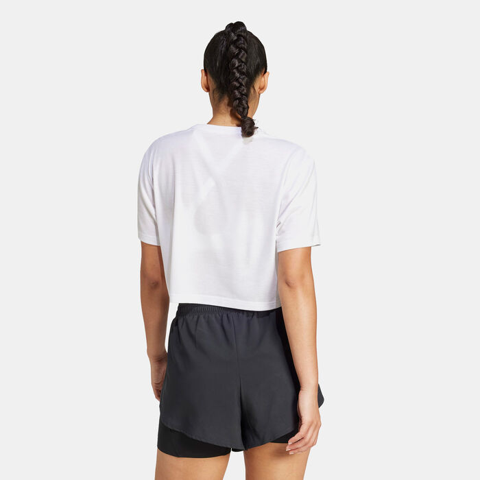 adidas Women's Train Essentials Boxy Training T-Shirt White adidas Women's Train Essentials Boxy Training T-Shirt White image number 1