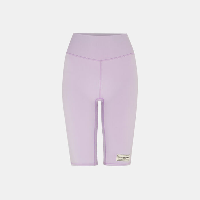 The Giving Movement Women's Recycled Longline Bike Shorts Purple The Giving Movement Women's Recycled Longline Bike Shorts Purple image number 0