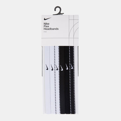 Nike Flex Classic Headbands (6 Pieces) White Nike Flex Classic Headbands (6 Pieces) White
