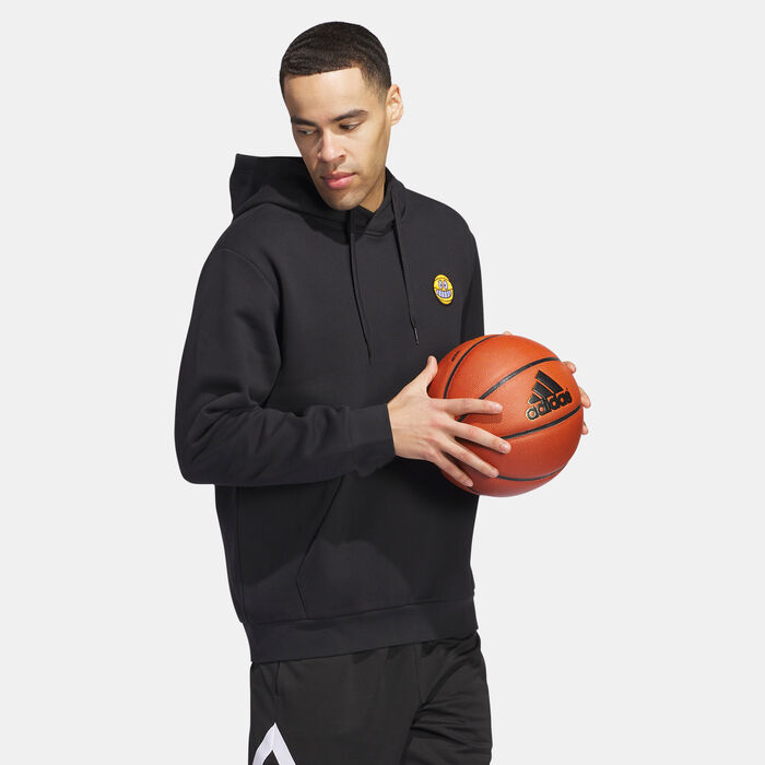 adidas Men's Lil Stripe Postcard Graphic Hoodie Black image number 2