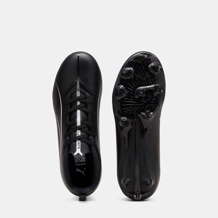 PUMA Kids' ULTRA 5 PLAY Firm Ground/Artifical Ground Football Shoes White image number 3