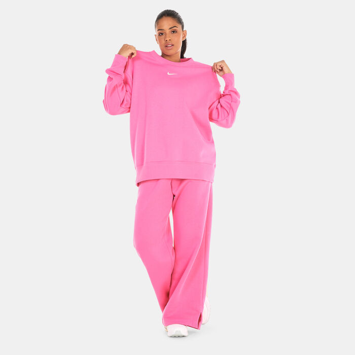 Nike Women's Sportswear Phoenix Fleece Sweatshirt Pink Nike Women's Sportswear Phoenix Fleece Sweatshirt Pink image number 5