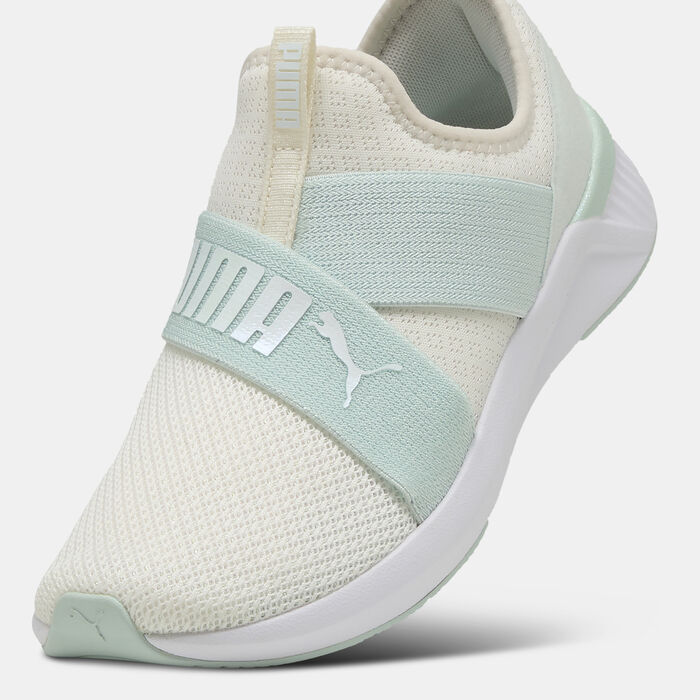 PUMA Women's SOFTRIDE Harli Slip-On Transformative Color Shoes Beige image number 4