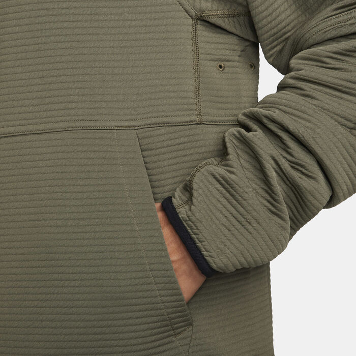 Nike Men's Dri-FIT Fleece Fitness Sweatshirt Green Nike Men's Dri-FIT Fleece Fitness Sweatshirt Green image number 4