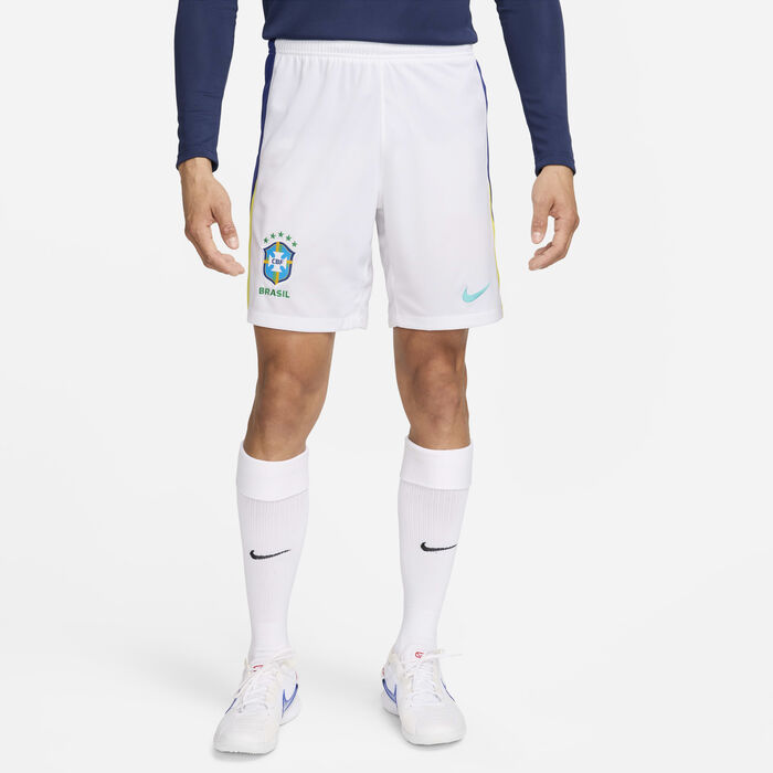 Nike Men's Brazil 2024 Stadium Away Dri-FIT Football Replica Shorts White Nike Men's Brazil 2024 Stadium Away Dri-FIT Football Replica Shorts White image number 0