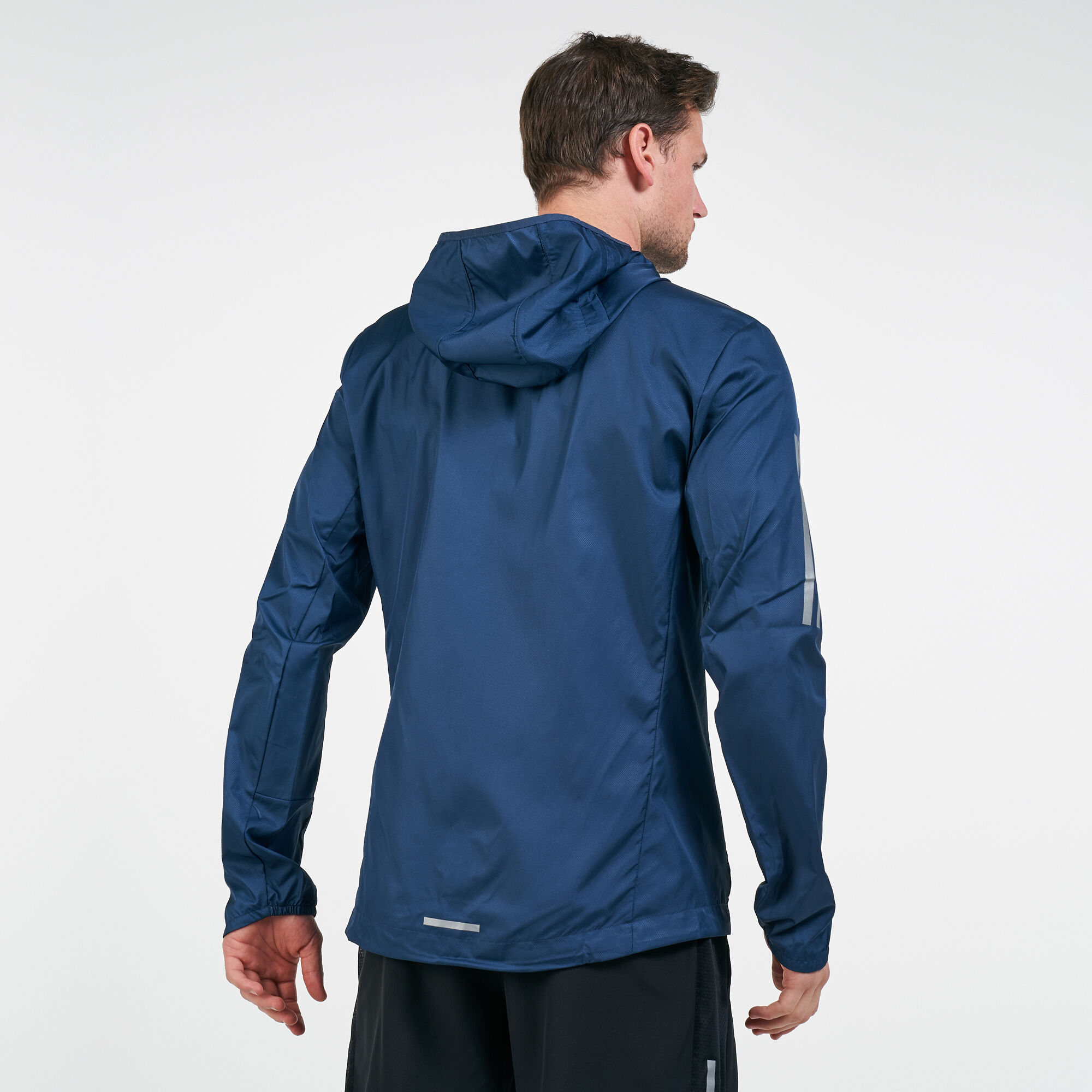 adidas own the run hooded windbreaker