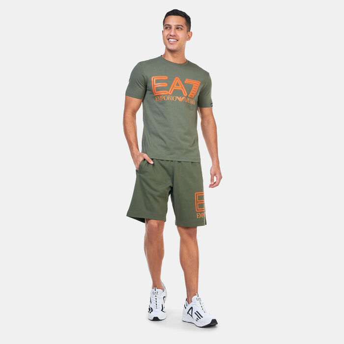 EA7 Emporio Armani Men's Logo Series T-Shirt Green image number 2