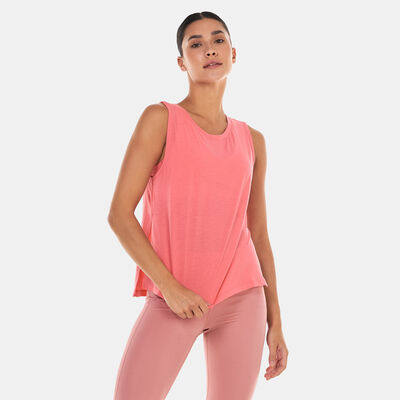 Nike Women's Yoga Dri-Fit Pink Tank Top