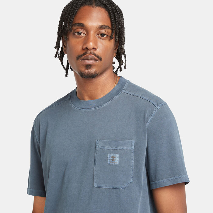 Timberland Men's Garment Dye T-Shirt Blue Timberland Men's Garment Dye T-Shirt Blue image number 3