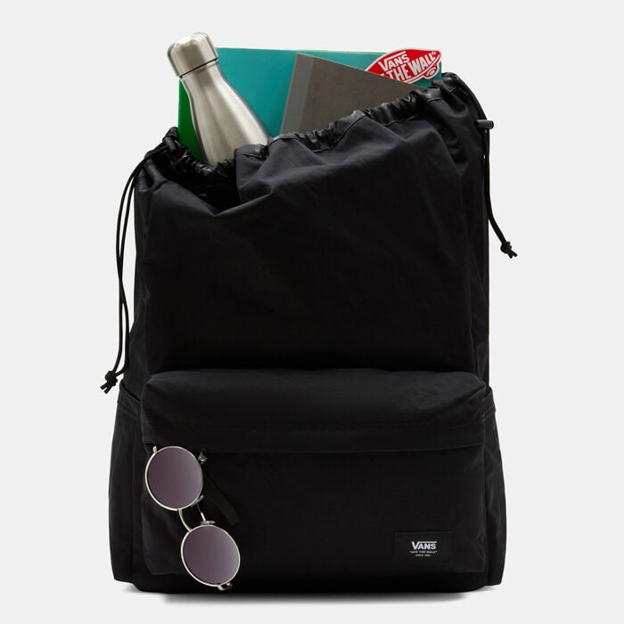 Vans Old Skool Cinch Backpack Black Vans Old Skool Cinch Backpack Black image number 3