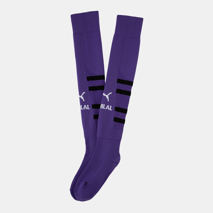 PUMA Men's Al Hilal Graphic Football Over-The-Calf Socks Purple image number 0