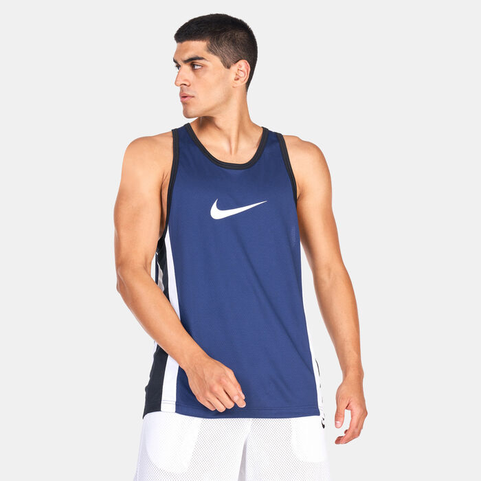 Nike Men's Icon Dri-FIT Basketball Jersey Blue image number 0