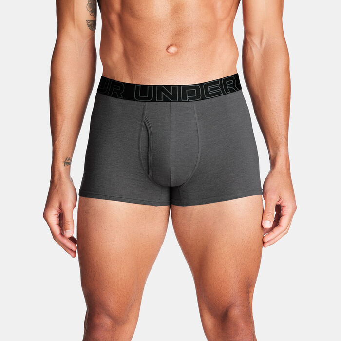 Under Armour Men's Performance Cotton Boxerjock Boxers (3 Pack) Grey Under Armour Men's Performance Cotton Boxerjock Boxers (3 Pack) Grey image number 0