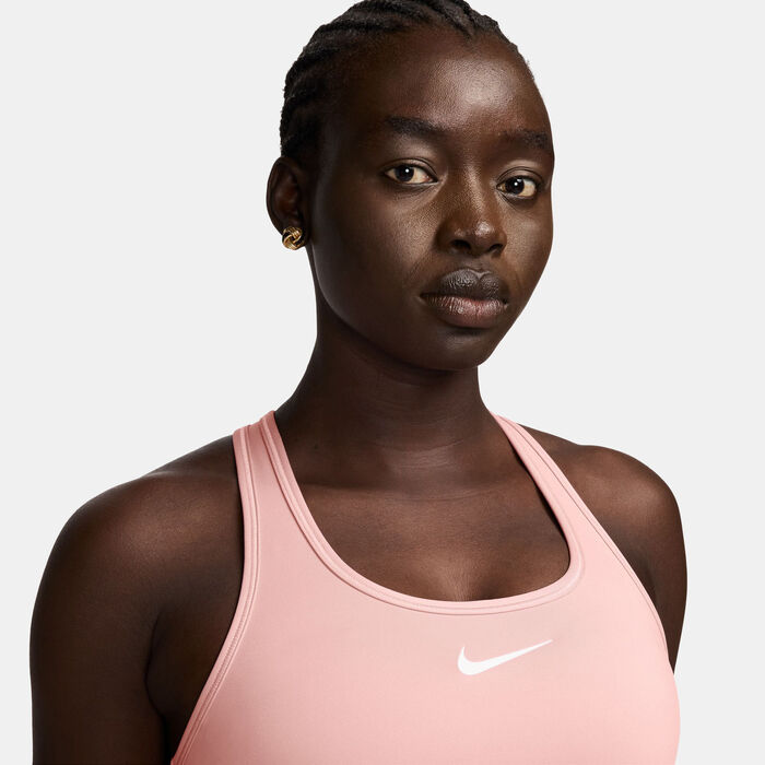 Nike Women's Dri-FIT Swoosh Medium-Support Training Sports Bra Pink Nike Women's Dri-FIT Swoosh Medium-Support Training Sports Bra Pink image number 2