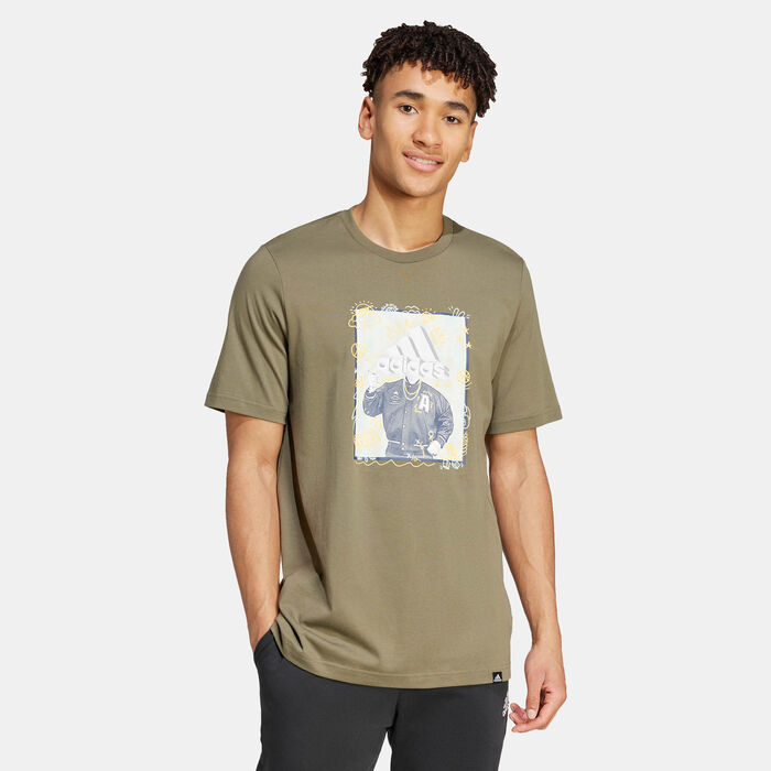 adidas Men's Doodle Graphic T-Shirt Green adidas Men's Doodle Graphic T-Shirt Green image number 0