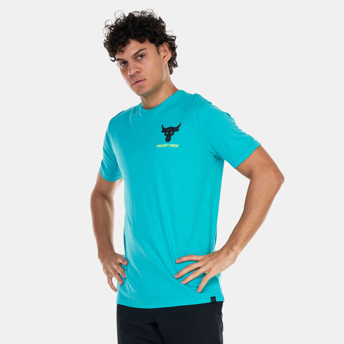 Under Armour Men's Project Rock LC Brahma T-Shirt Green Under Armour Men's Project Rock LC Brahma T-Shirt Green image number 0